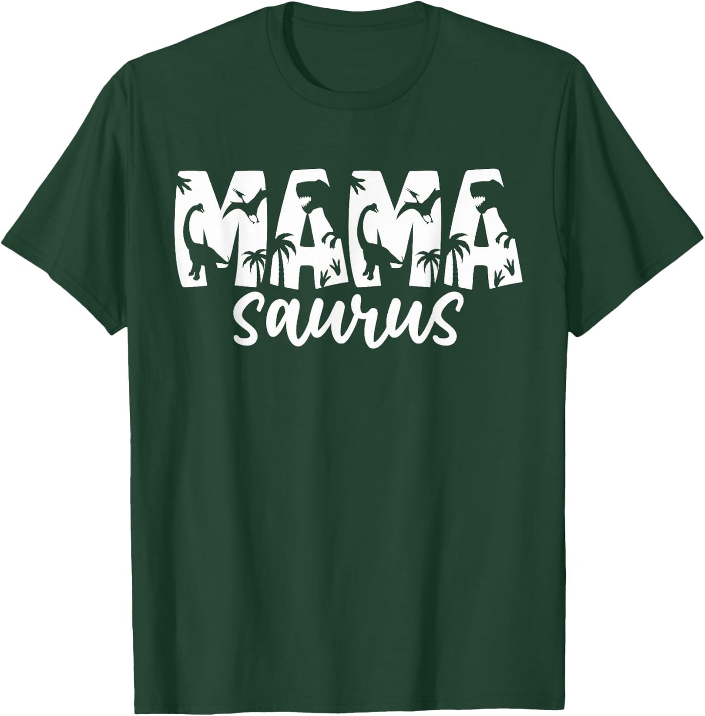 Mamasaurus T Rex Dinosaur Mama Saurus Family Matching Women T-Shirt - T-Shirt | Forest