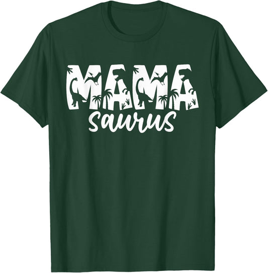 Mamasaurus T Rex Dinosaur Mama Saurus Family Matching Women T-Shirt - T-Shirt | Forest