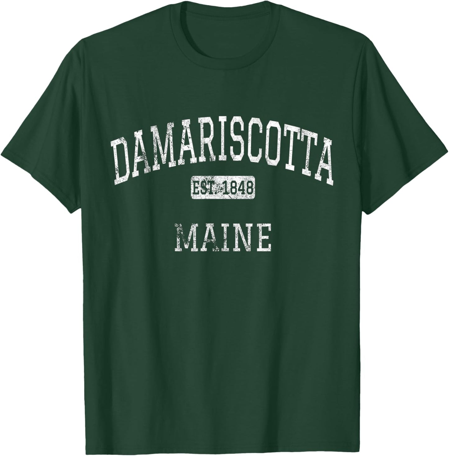 Damariscotta Maine ME Vintage T-Shirt - T-Shirt | Forest