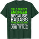 Funny Field Service Engineer T Shirt Job Title Work Gift Fun T-Shirt - T-Shirt | Forest