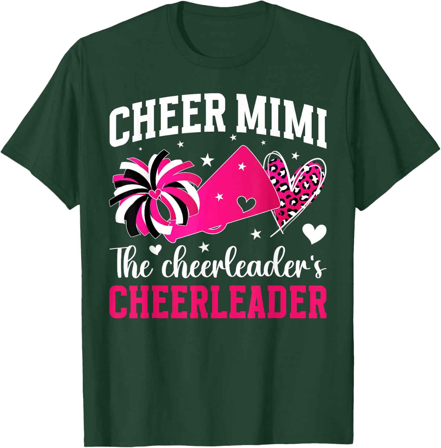 Cheer Mimi The Cheerleader's Cheerleader Mimi Grandma T-Shirt - T-Shirt | Forest
