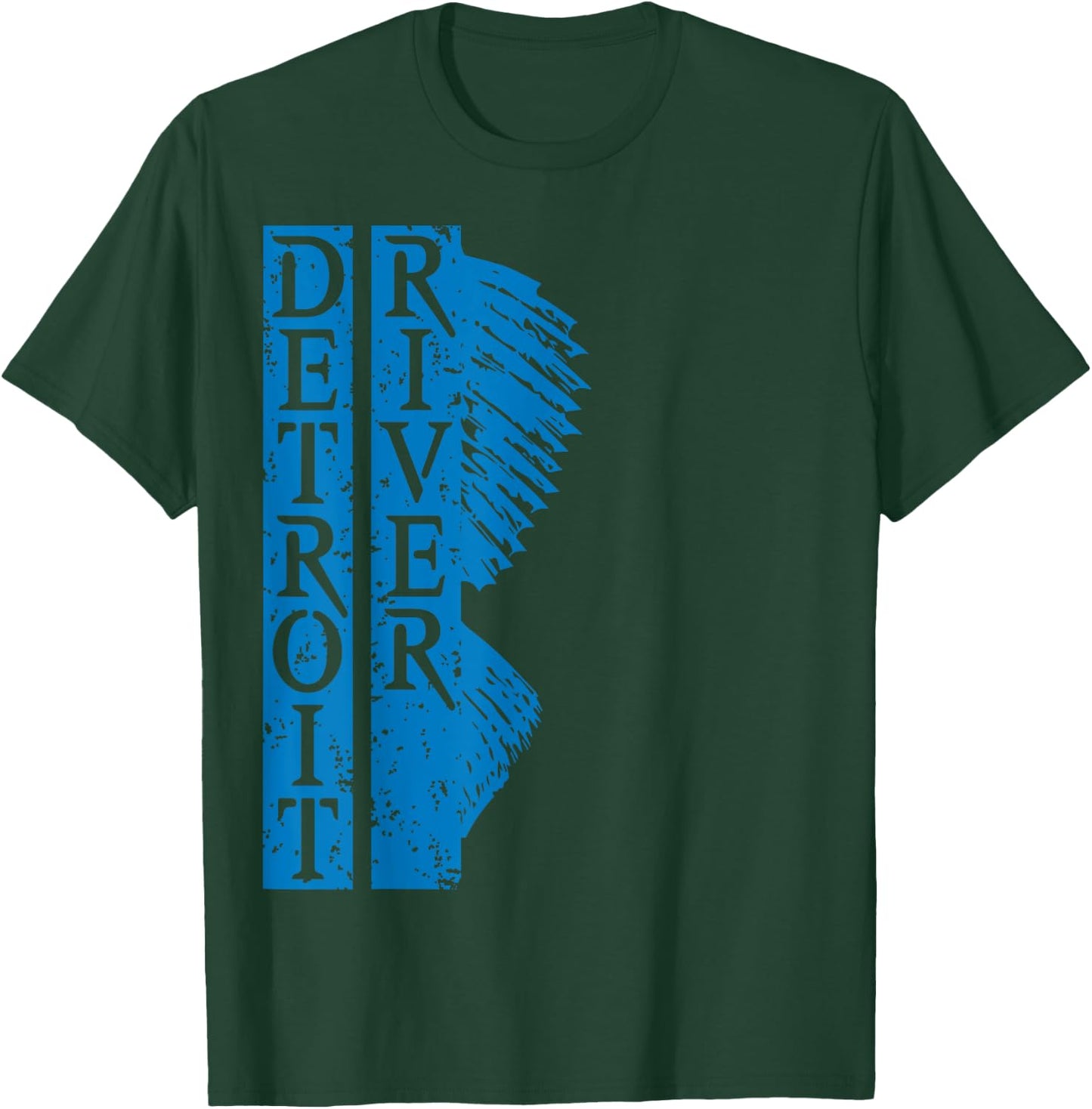 Detroit River Walleye Fishing T-Shirt - T-Shirt | Forest