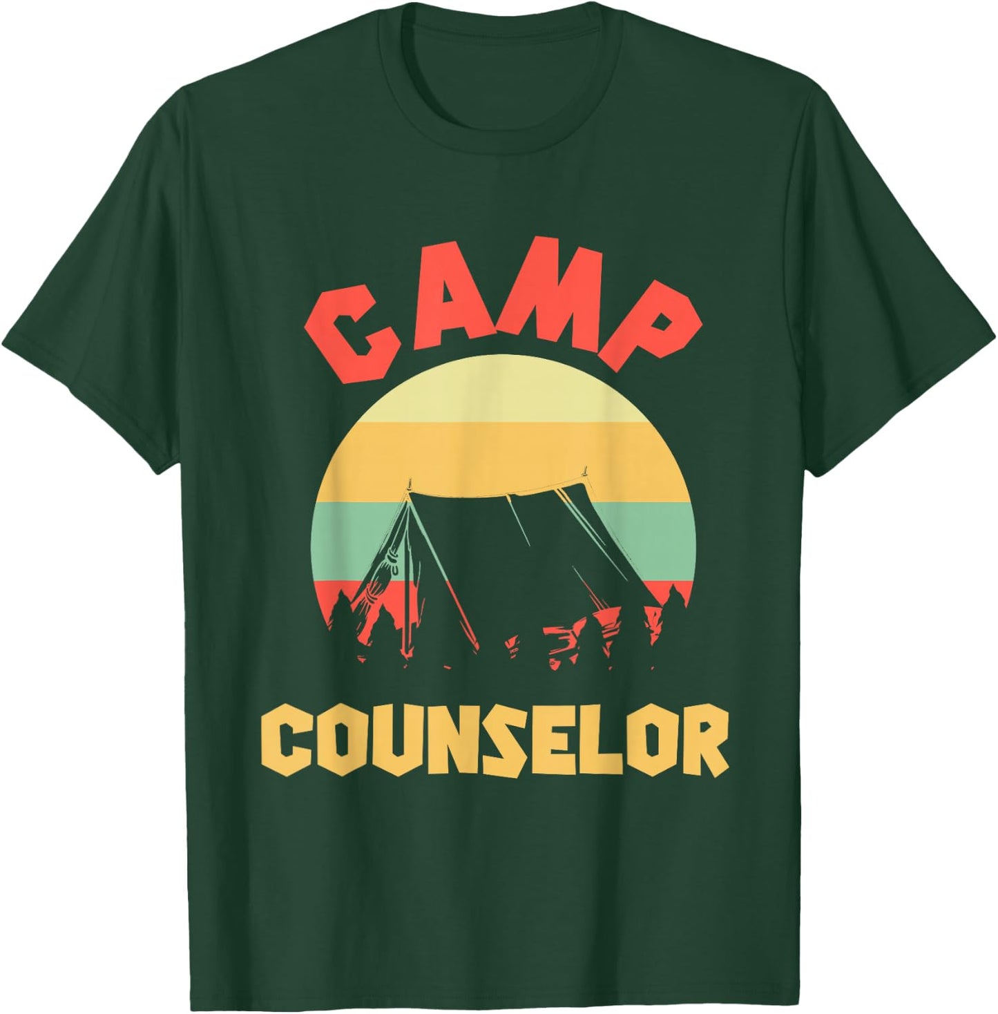 Summer Camp Counselor Director Camper T-Shirt - T-Shirt | Forest