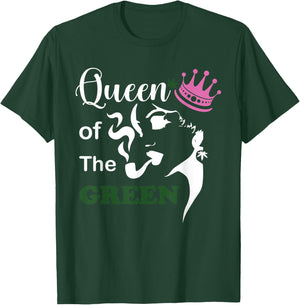 Queen Of Green Weed Cannabis of St Patricks Marijuana T-Shirt - T-Shirt | Forest