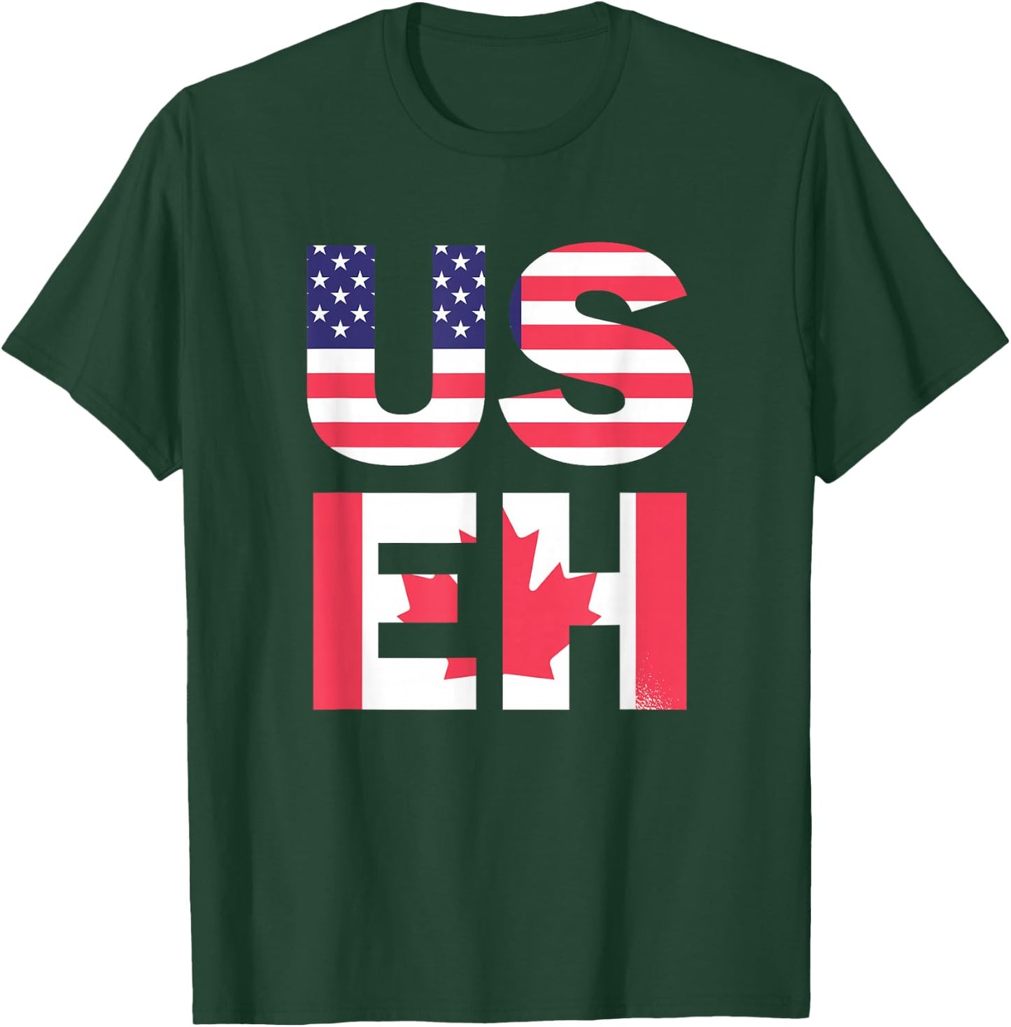 US EH American Canadian Funny Meme Quote T-Shirt - T-Shirt | Forest