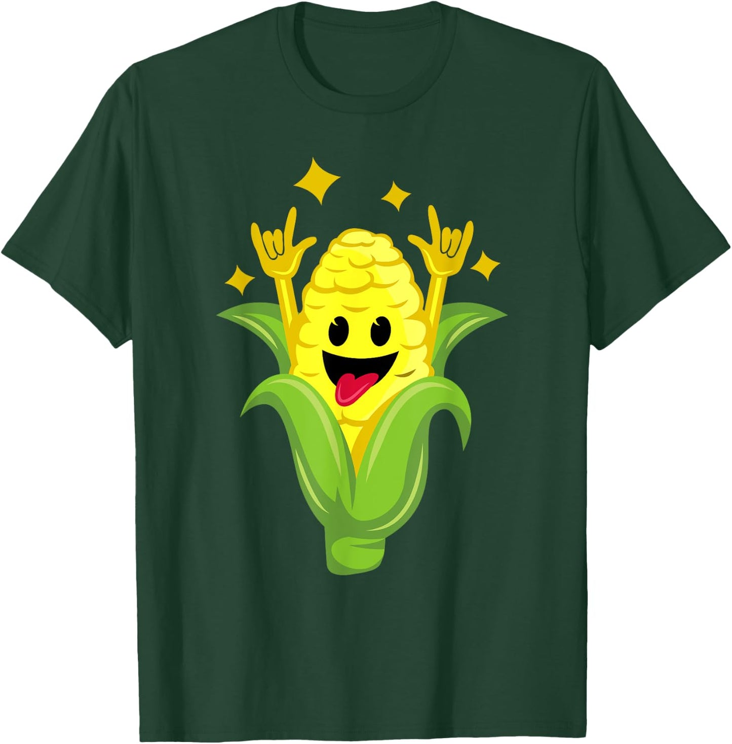 Funny Corn Design Women Corn On Cob Dancing Farmers T-Shirt - T-Shirt | Forest