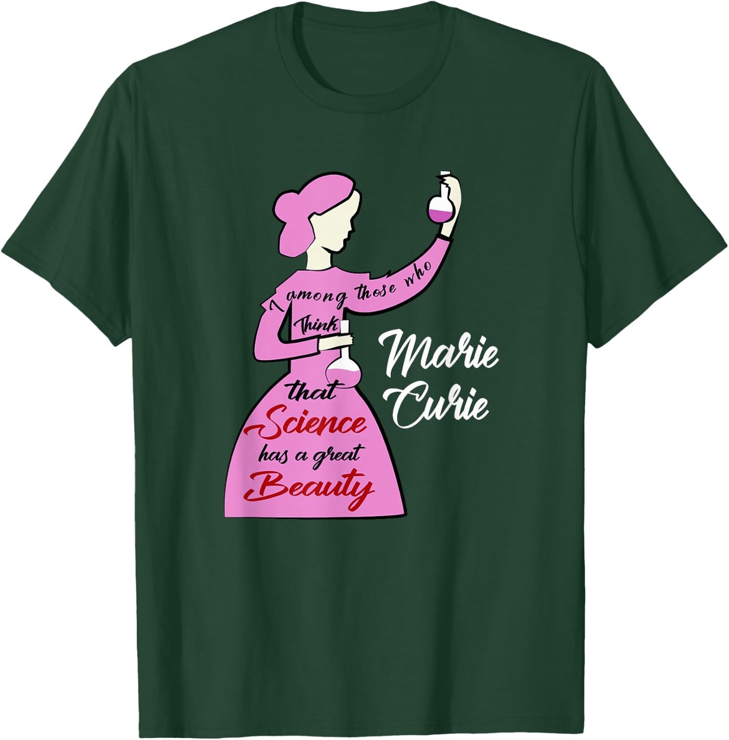 Marie Curie Science Chemistry, Women in Science Scientist T-Shirt - T-Shirt | Forest