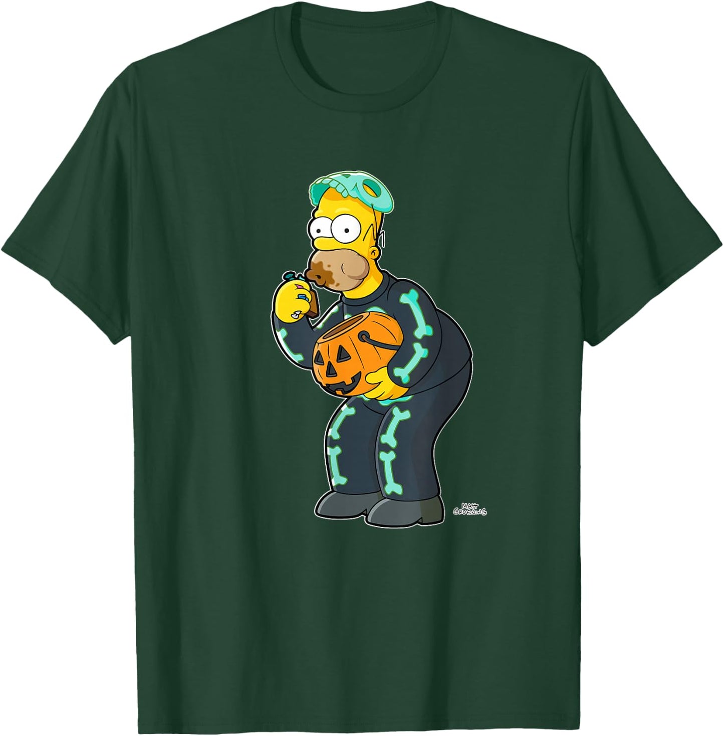 The Simpsons Homer Candy Feast Treehouse of Horror Halloween T-Shirt - T-Shirt | Forest