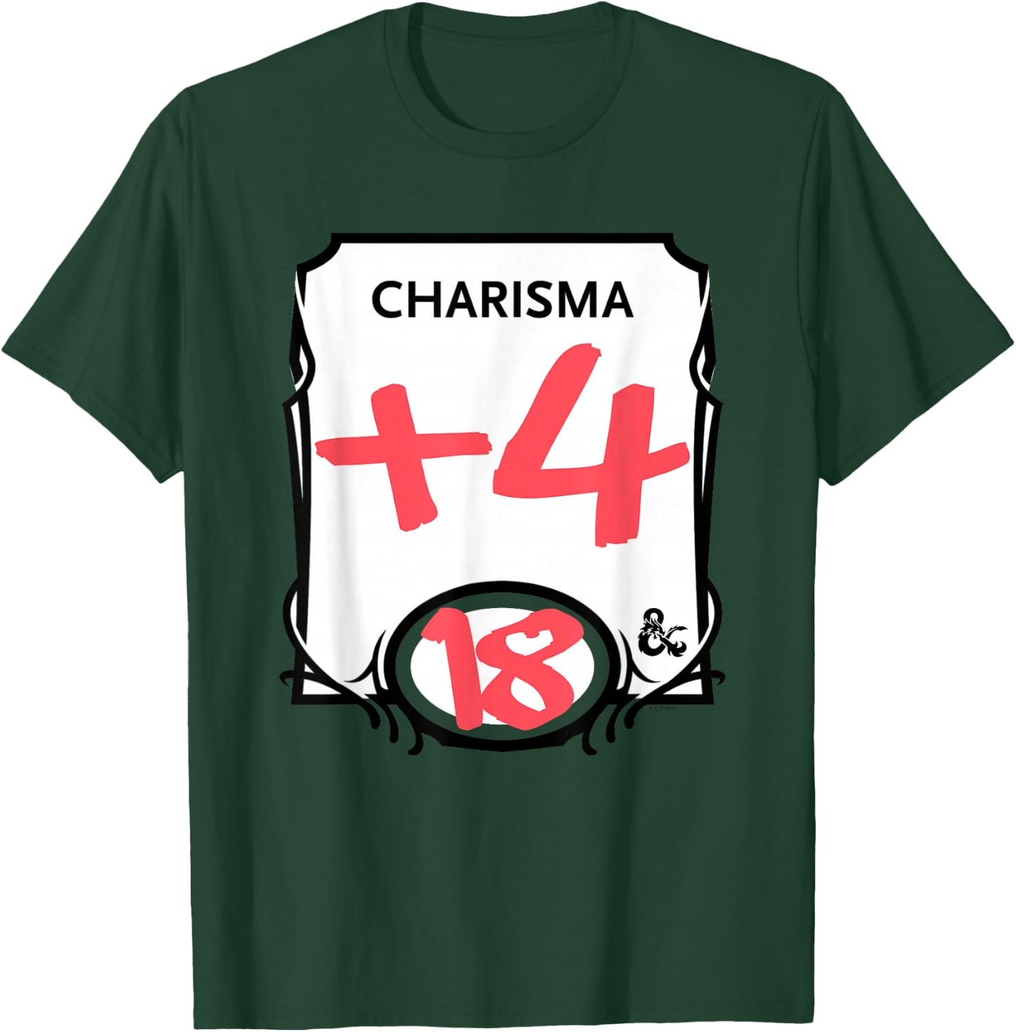 Dungeons & Dragons Charisma + 4 T-Shirt - T-Shirt | Forest