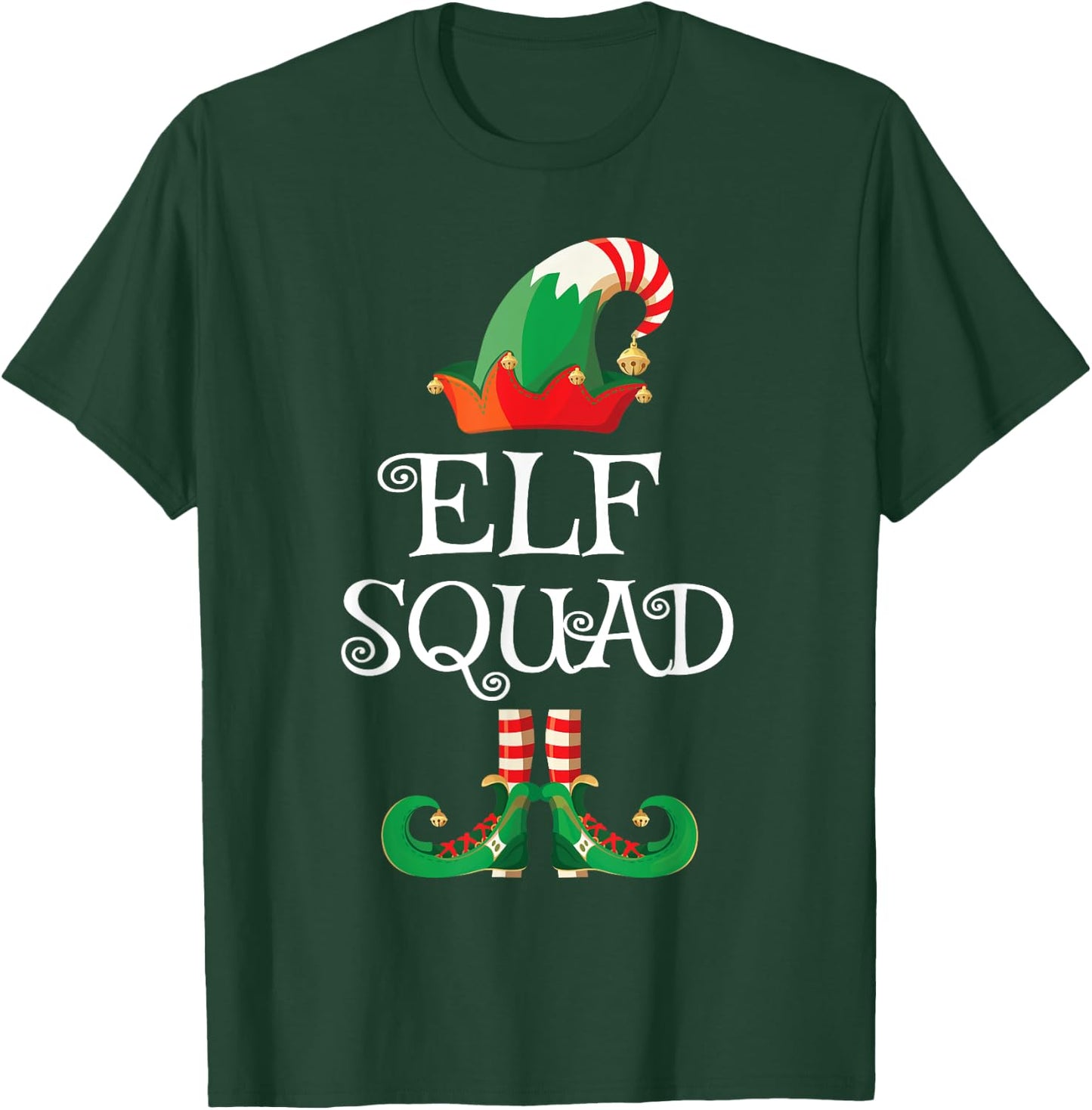 Elf Squad Shirt Funny Family Matching Christmas T-Shirt - T-Shirt | Forest