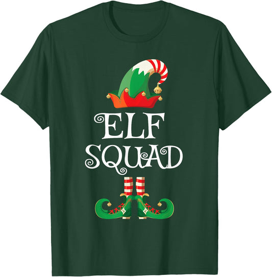 Elf Squad Shirt Funny Family Matching Christmas T-Shirt - T-Shirt | Forest