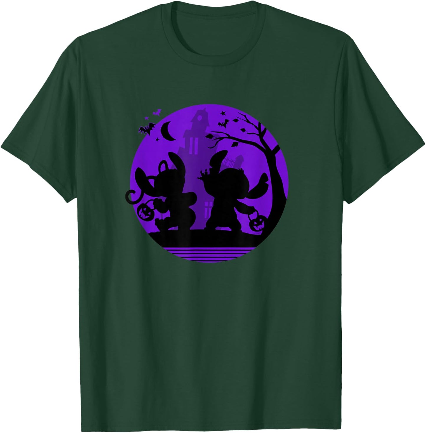 Disney Stitch and Angel Trick or Treat Halloween T-Shirt - T-Shirt | Forest