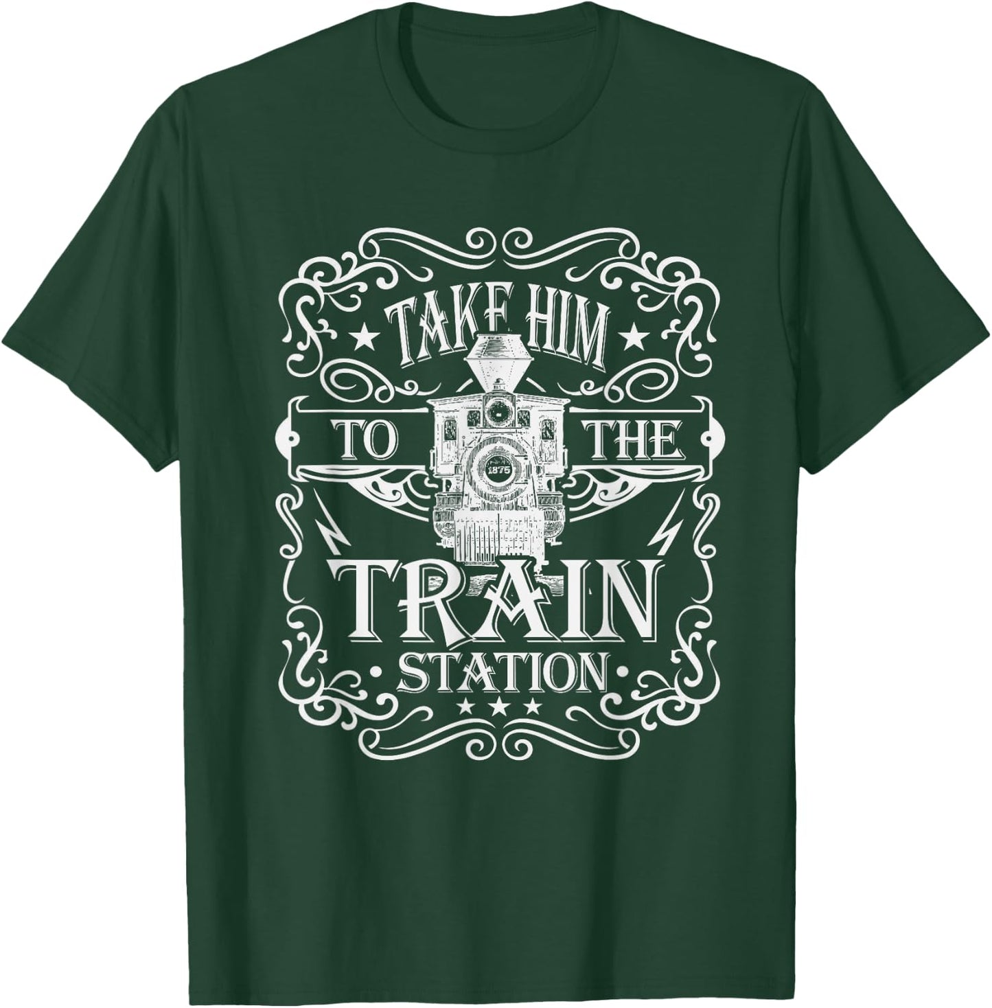 Take Him To The Train Station decal Vintage T-Shirt - T-Shirt | Forest