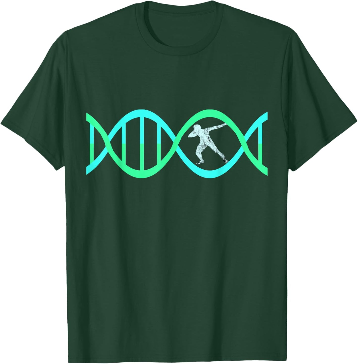 Shot Put Thrower DNA Throwing Genetic Track And Field T-Shirt - T-Shirt | Forest