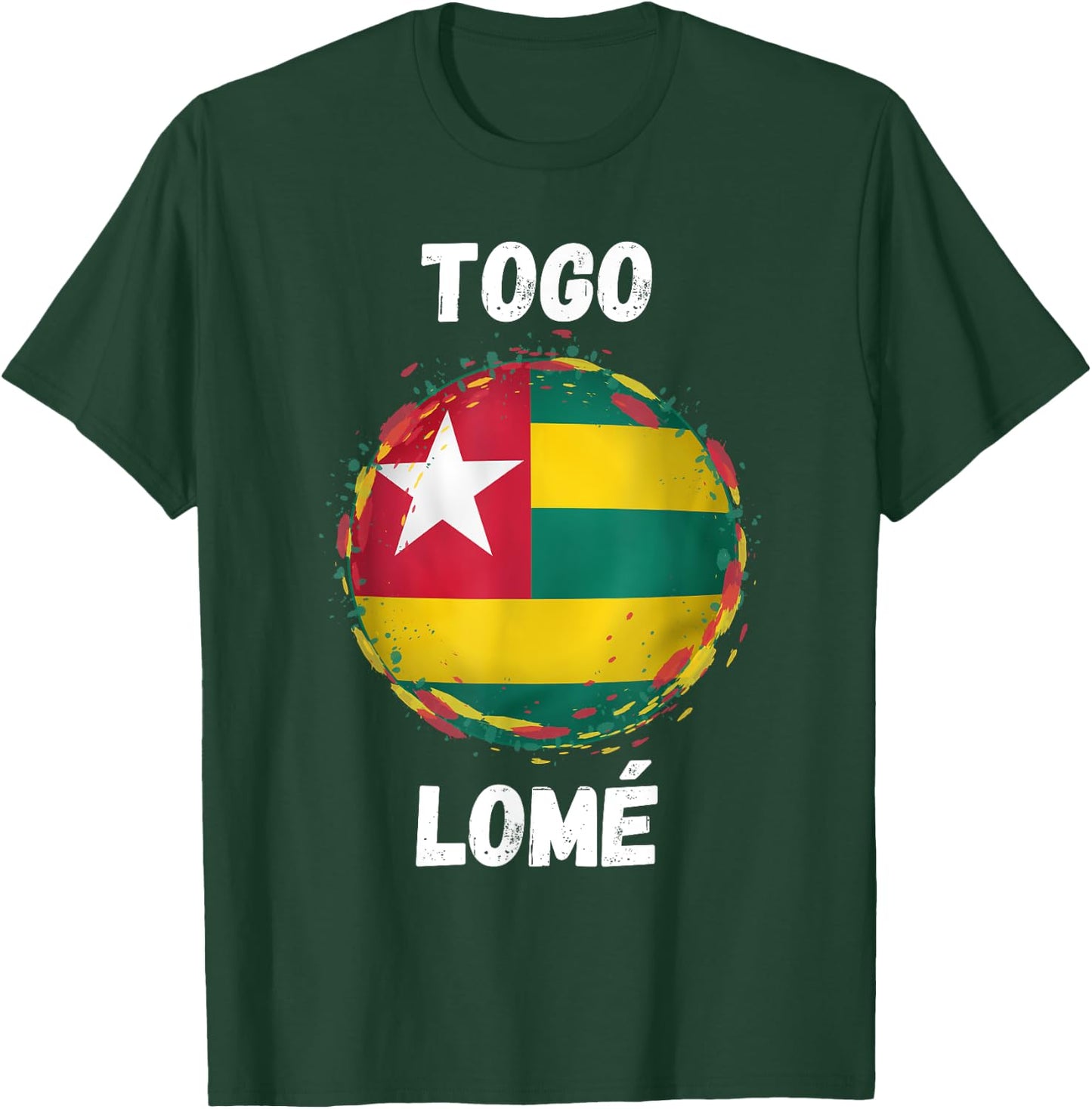 Lome Togo Retro Vintage Togolese Flag Souvenirs T-Shirt - T-Shirt | Forest