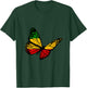 Reggae Butterfly Reggaeton Rastafari Roots Rastafarian T-Shirt - T-Shirt | Forest