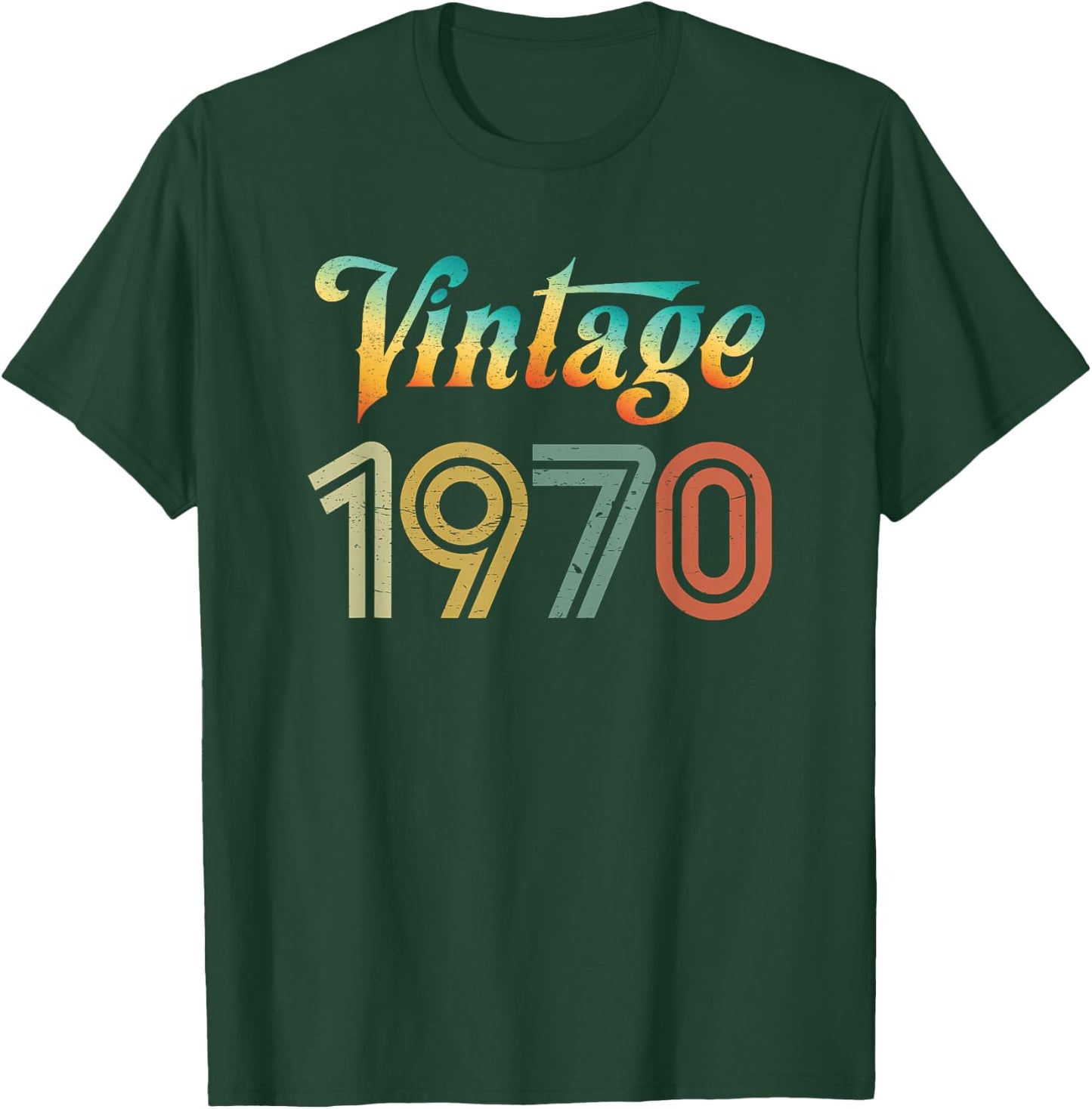 Retro Vintage 1970 Best Birth Year Original Genuine Classic T-Shirt - T-Shirt | Forest