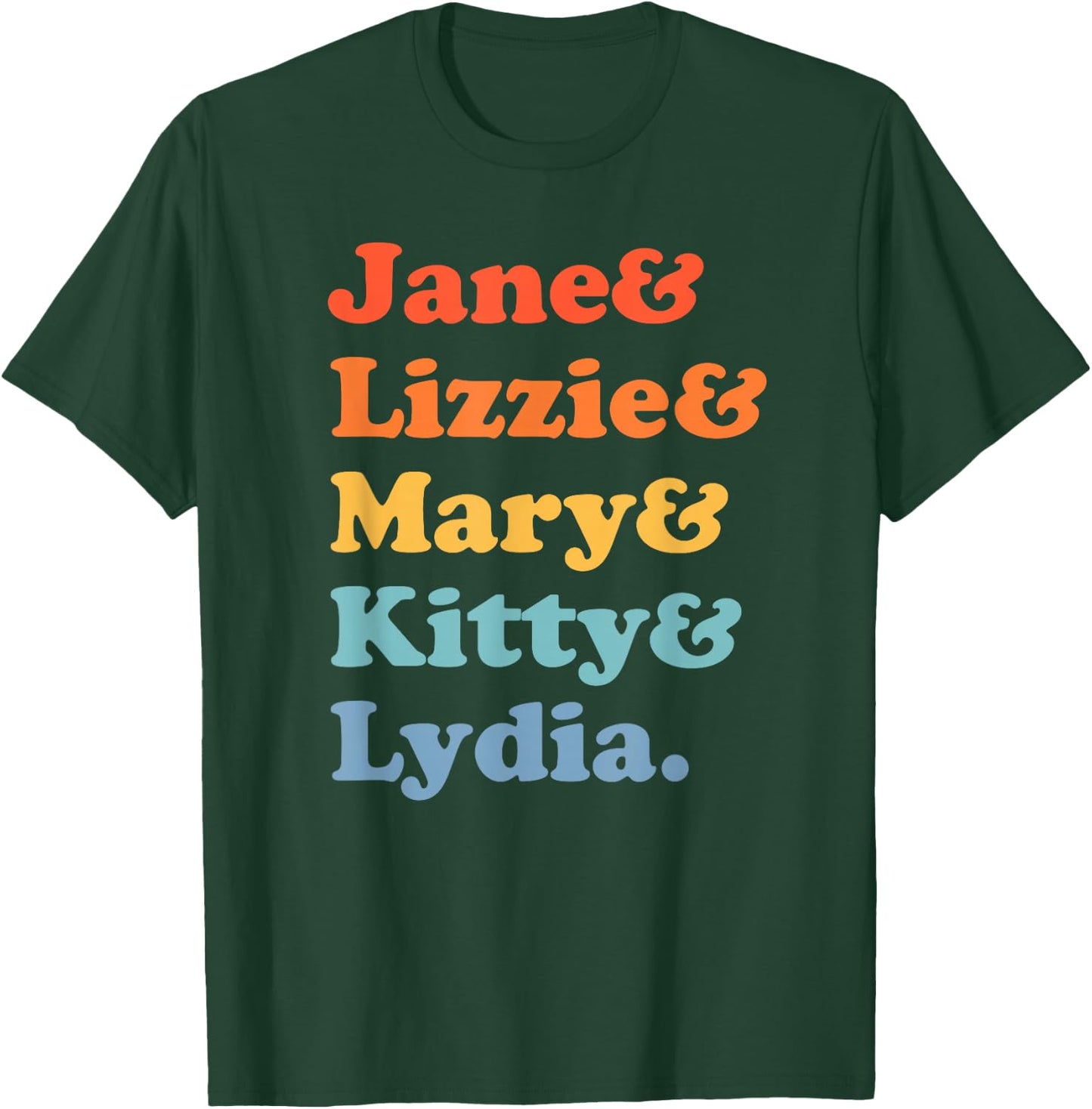 Pride and Prejudice Jane Austen - Bennet Sisters T-Shirt - T-Shirt | Forest