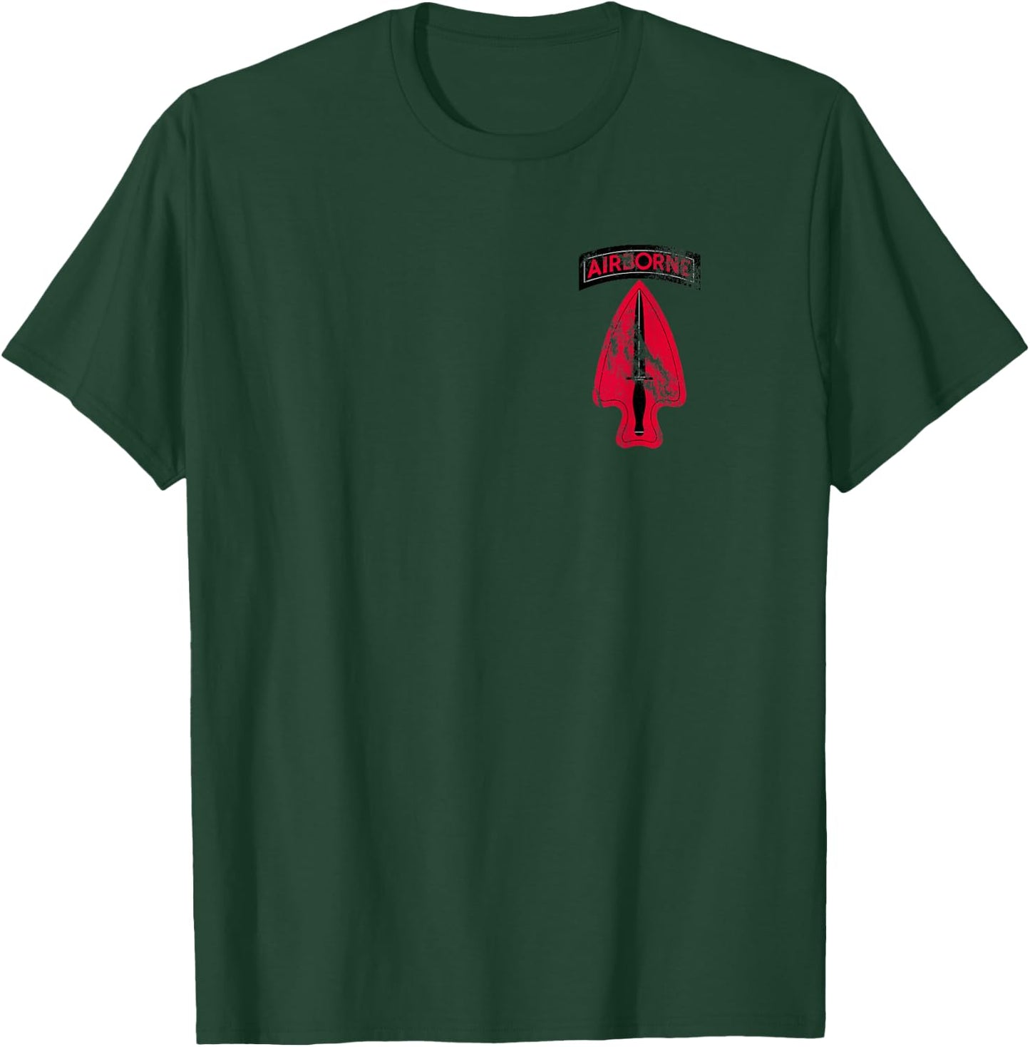 USASOC - Delta - SFOD-D Distressed Worn Look T-Shirt - T-Shirt | Forest