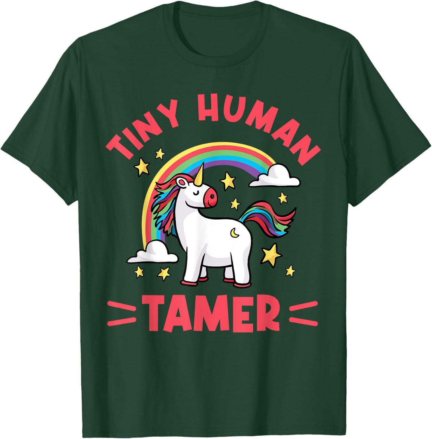 Tiny Human Tamer - For Preschool Teacher Of Tiny Humans T-Shirt - T-Shirt | Forest