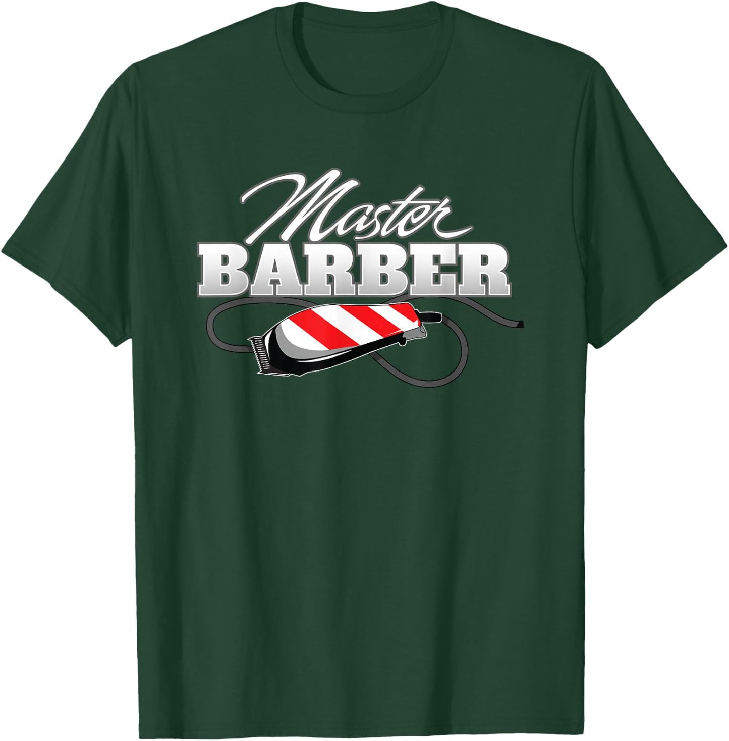 Master Barber Barbershop Haircut T-Shirt - T-Shirt | Forest