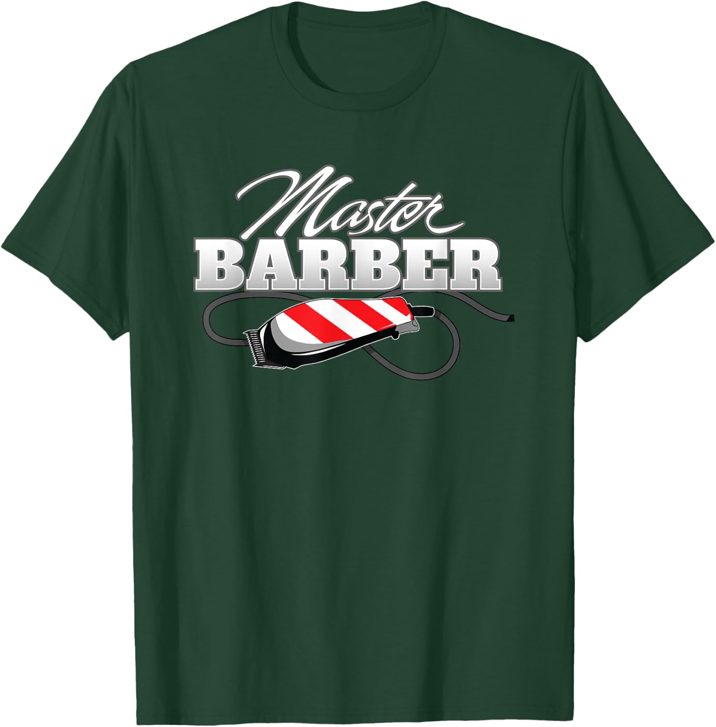 Master Barber Barbershop Haircut T-Shirt - T-Shirt | Forest