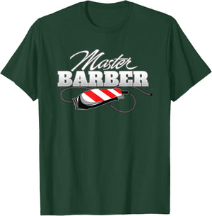 Master Barber Barbershop Haircut T-Shirt - T-Shirt | Forest
