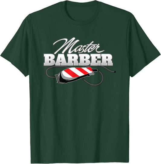 Master Barber Barbershop Haircut T-Shirt - T-Shirt | Forest