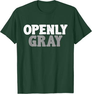 Barber AO Men's Funny & Cute Openly Gray Hair Grey Hair Gift T-Shirt - T-Shirt | Forest