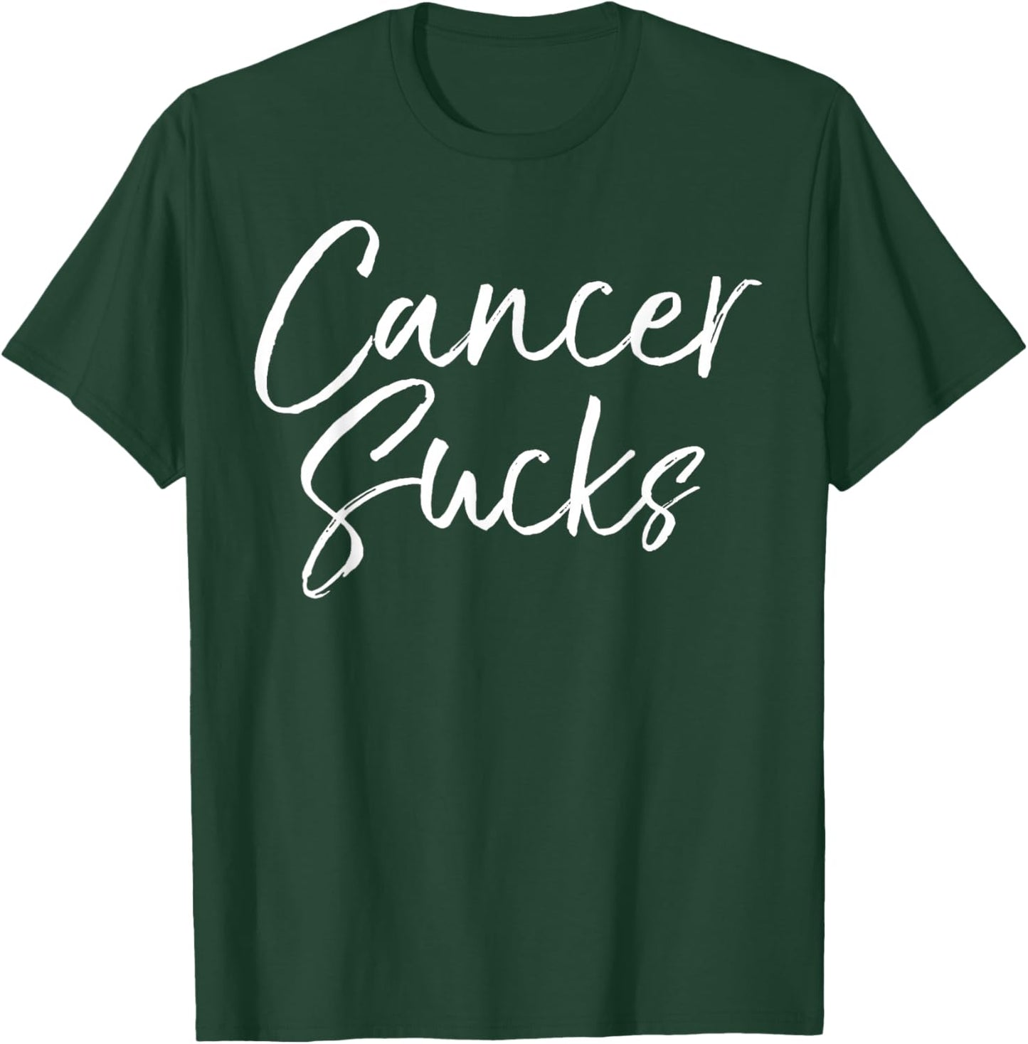 Funny Cancer Treatment Quote Encouragement Gift Cancer Sucks T-Shirt - T-Shirt | Forest