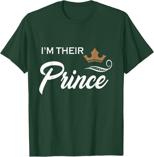 I'm Their Prince Funny Couple Family Boys T Shirt T-Shirt - T-Shirt | Forest