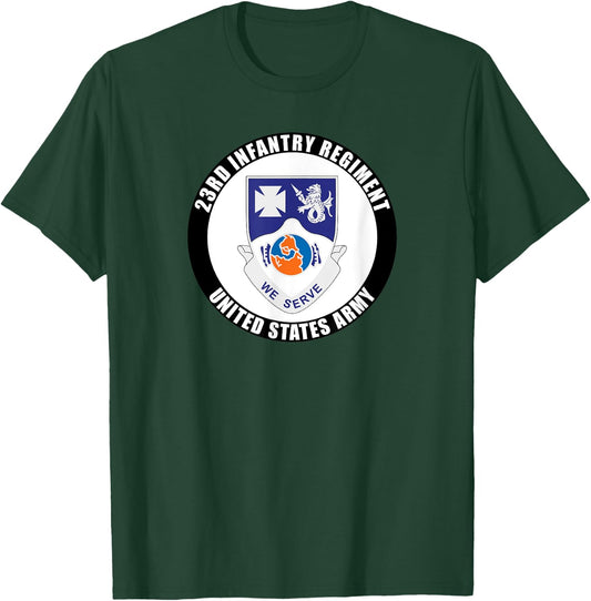 23rd Infantry Regiment United States Army Veteran Military T-Shirt - T-Shirt | Forest