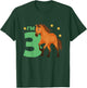 Children 3rd Birthday Horse Three Years Old Rider T-Shirt - T-Shirt | Forest