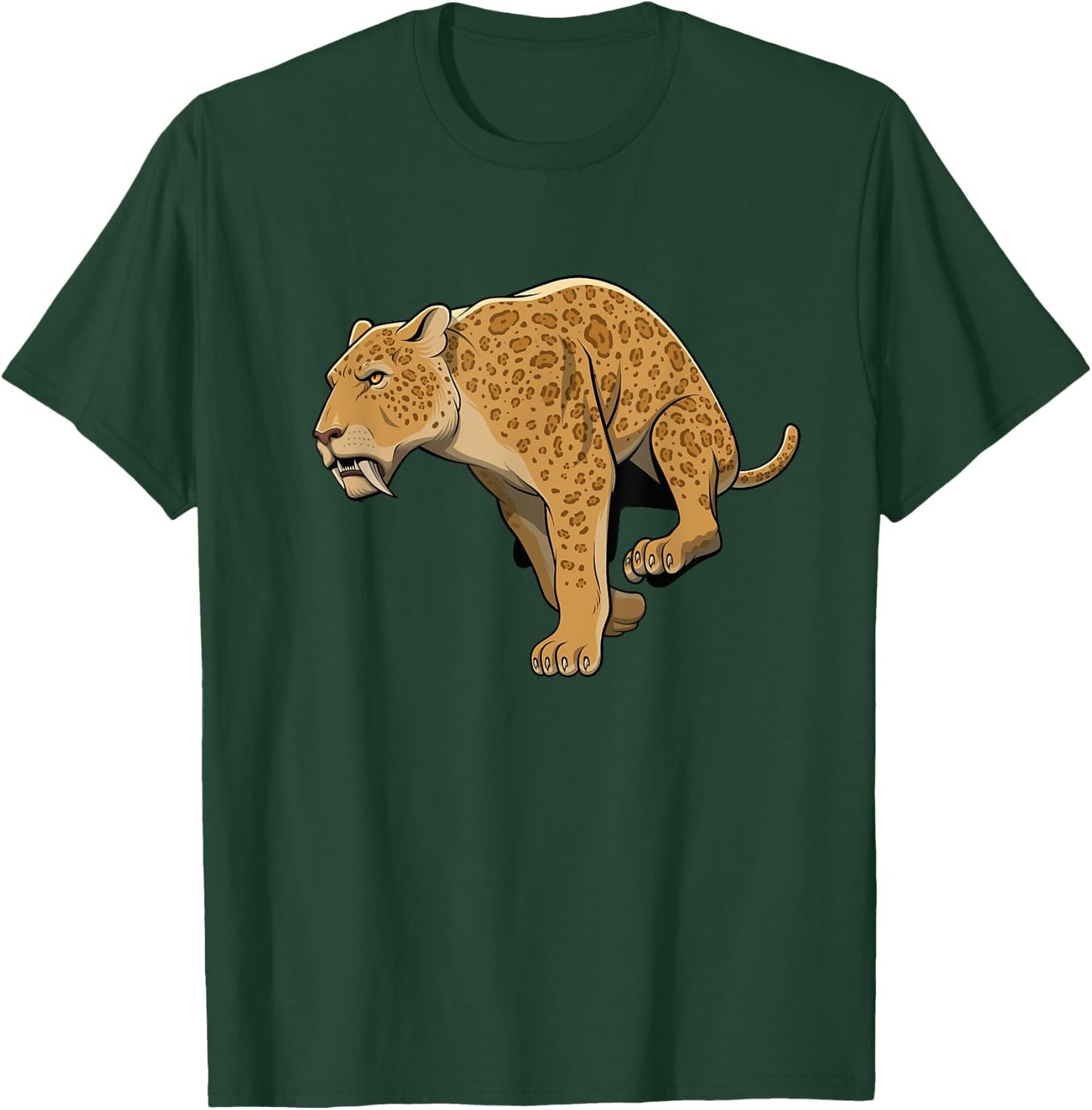 Sabertooth Tiger I Smilodon I Kids Sabertooth T-Shirt - T-Shirt | Forest