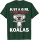 Cute Koala Bear Art Girls Koala Animal Clothing T-Shirt - T-Shirt | Forest