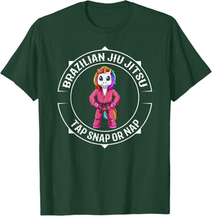 Cute Jiu Jitsu Unicorn - BJJ and Girls T-Shirt - T-Shirt | Forest