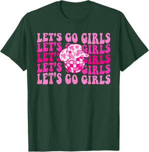 Let's Go Girls Western Cowgirl Matching Bachelorette Party T-Shirt - T-Shirt | Forest