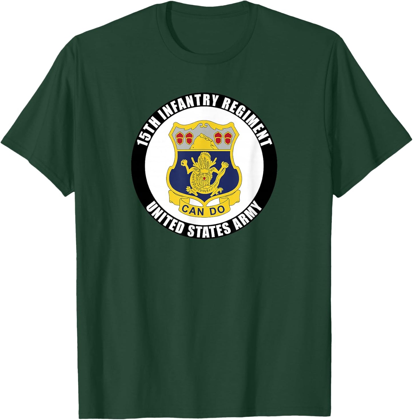 15th Infantry Regiment United States Army Veteran Military T-Shirt - T-Shirt | Forest