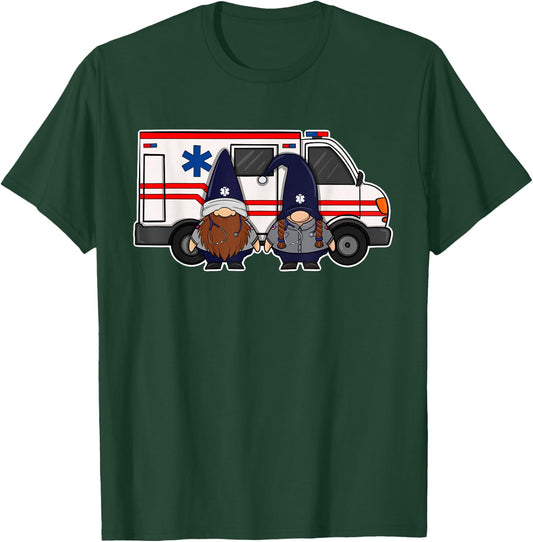 EMT Paramedic EMS Dwarves EMS Week First Responder T-Shirt - T-Shirt | Forest