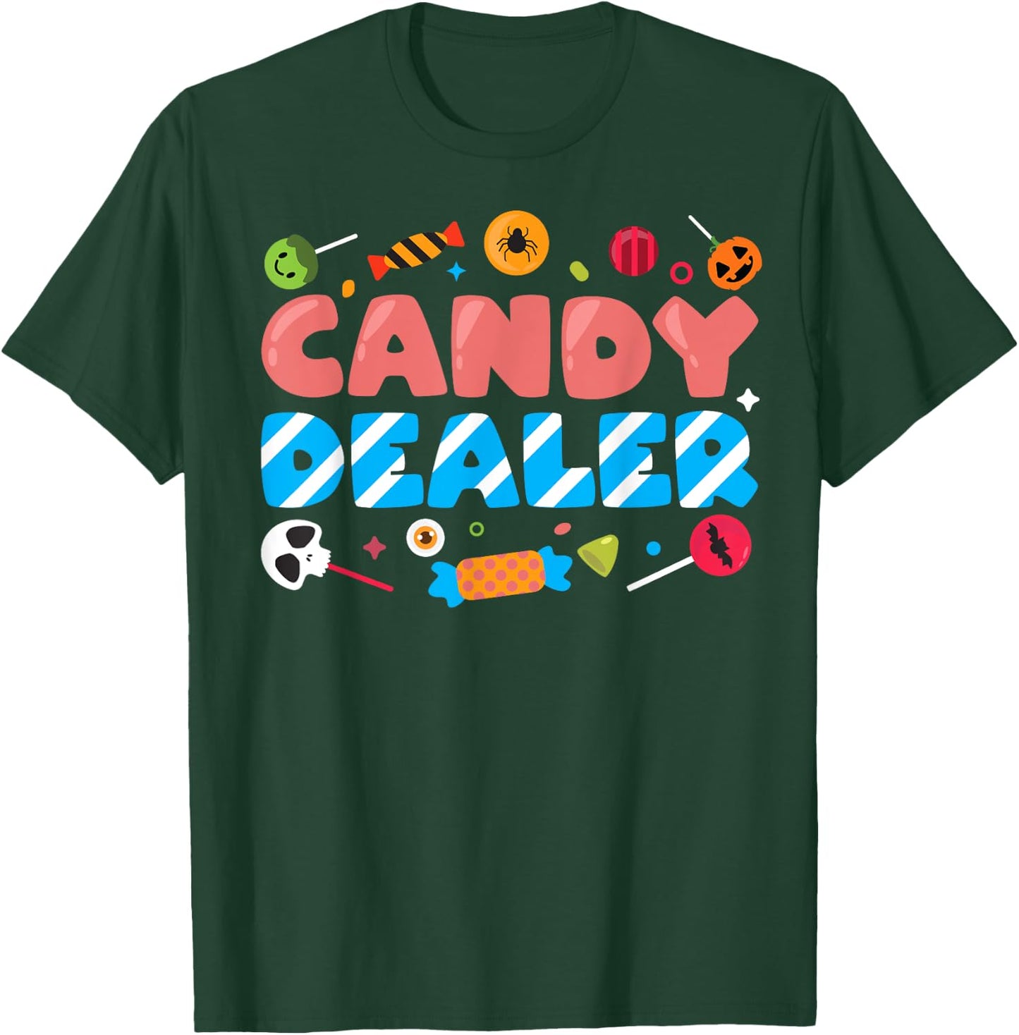 Candy Dealer Cute Funny Trick or Treat Halloween Costume T-Shirt - T-Shirt | Forest