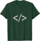 Minimal HTML Tag Web Designer Shirts T-Shirt - T-Shirt | Forest