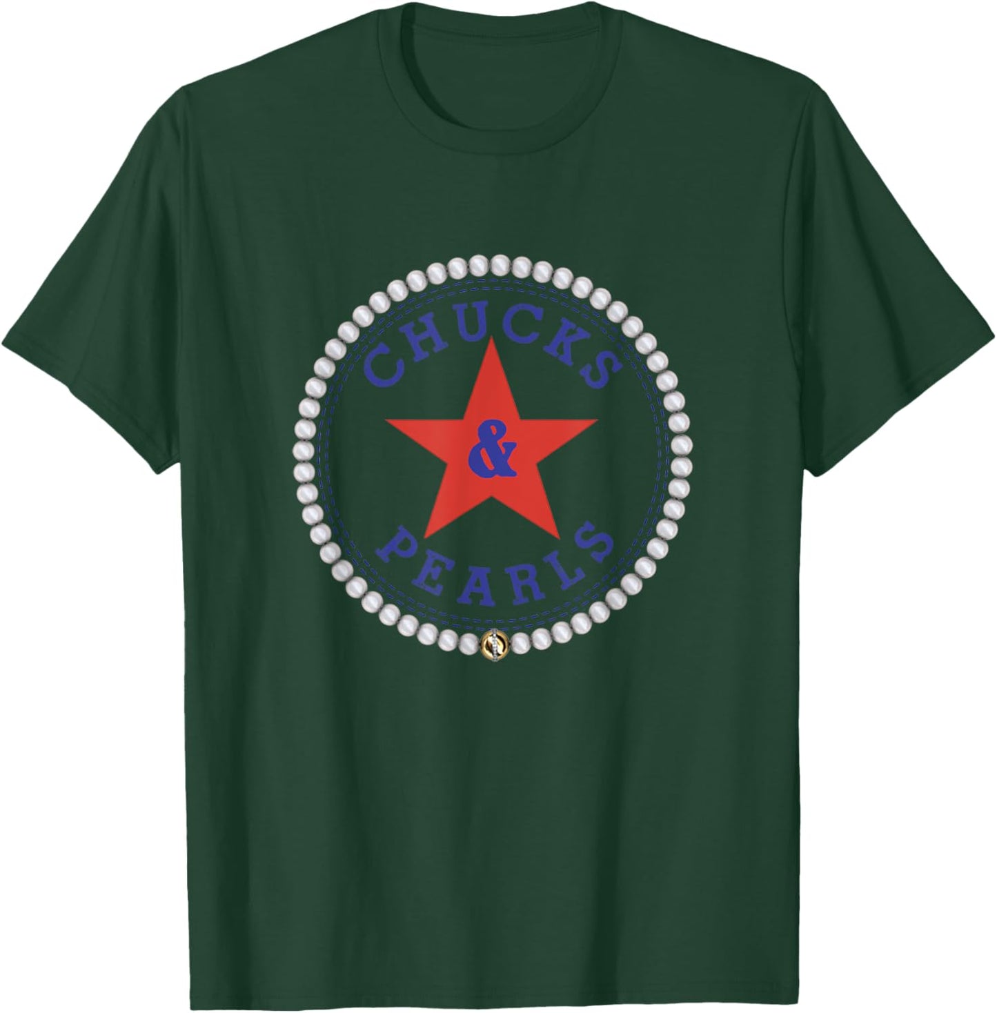 Chucks and Pearls 2021 T-Shirt - T-Shirt | Forest