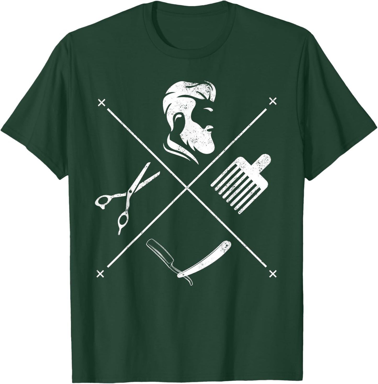 Barber Barbershop - Hairdresser Hairstylist Barber T-Shirt - T-Shirt | Forest