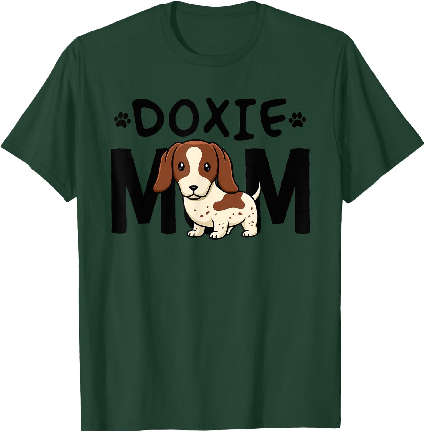 Piebald Dachshund Mom Shirt Doxie Mama Dog Lover T-Shirt - T-Shirt | Forest