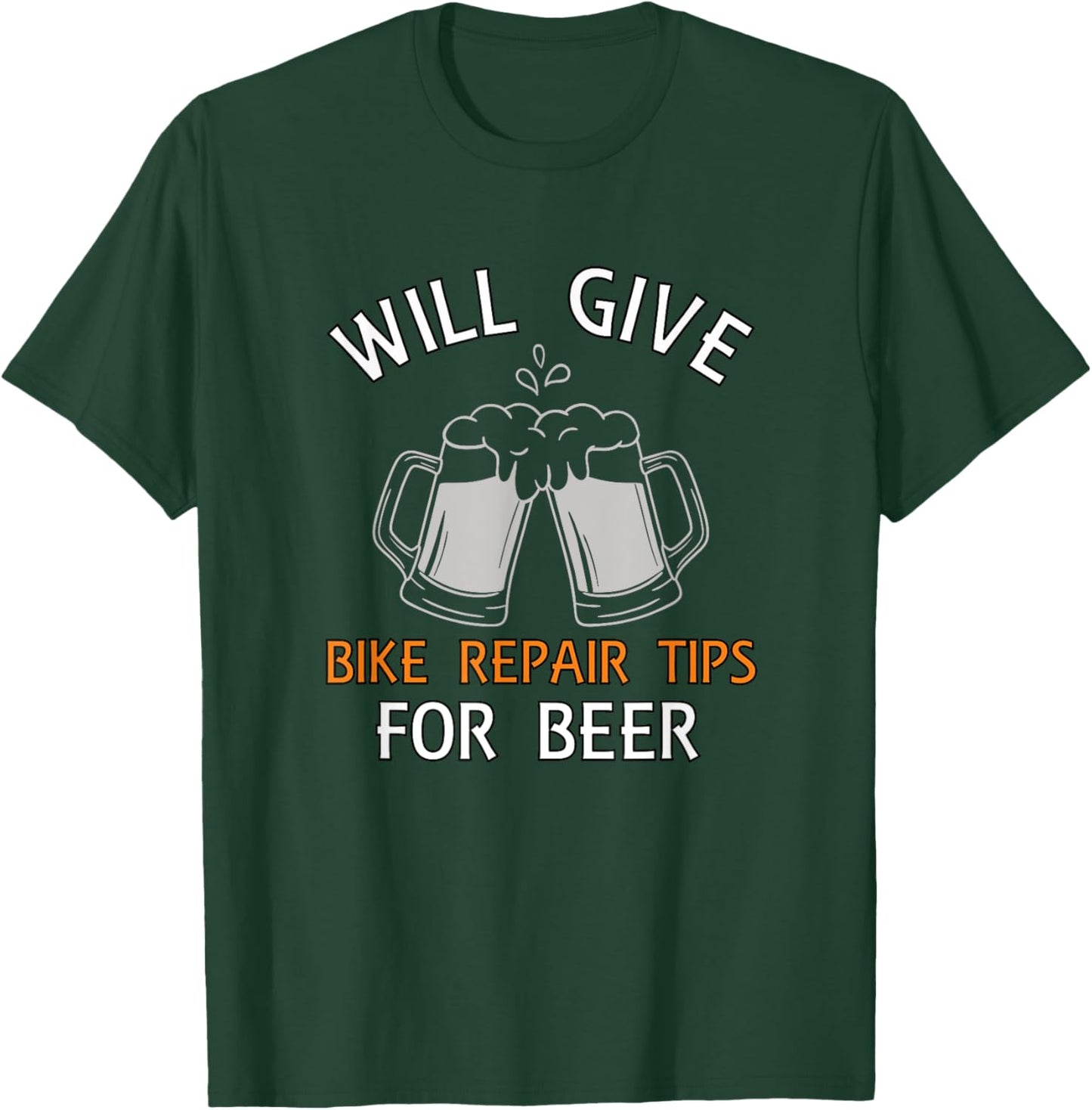 Bike Repair Tips Funny for Bike Mechanic T-Shirt - T-Shirt | Forest