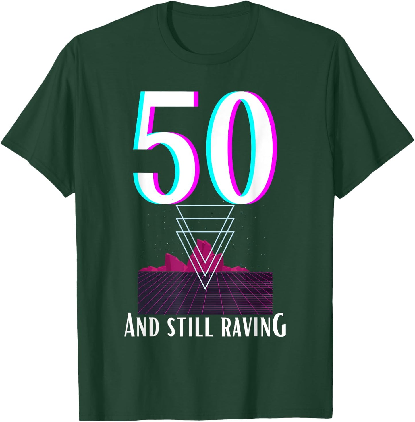 50th Anniversary for Ravers for a 50 year old raver T-Shirt - T-Shirt | Forest