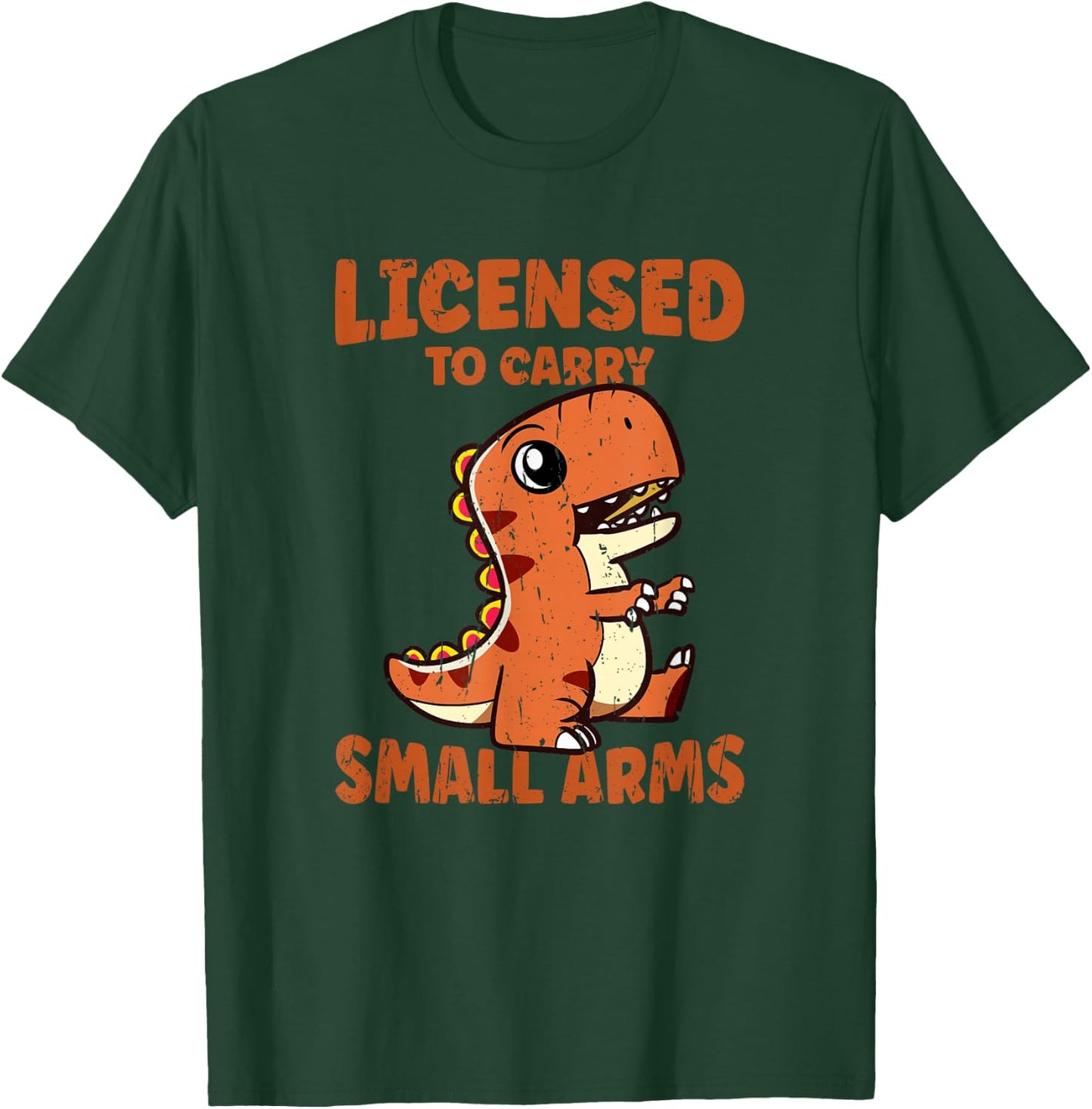 Licensed to carry small arms - trex T-Shirt - T-Shirt | Forest