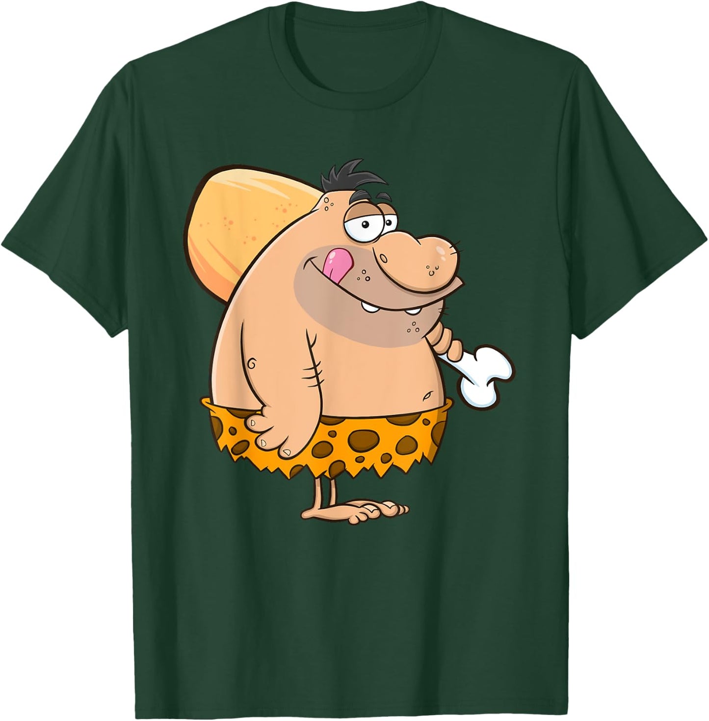 Funny Caveman Graphic Gift Adult Men Women Kids Boys Girls T-Shirt - T-Shirt | Forest