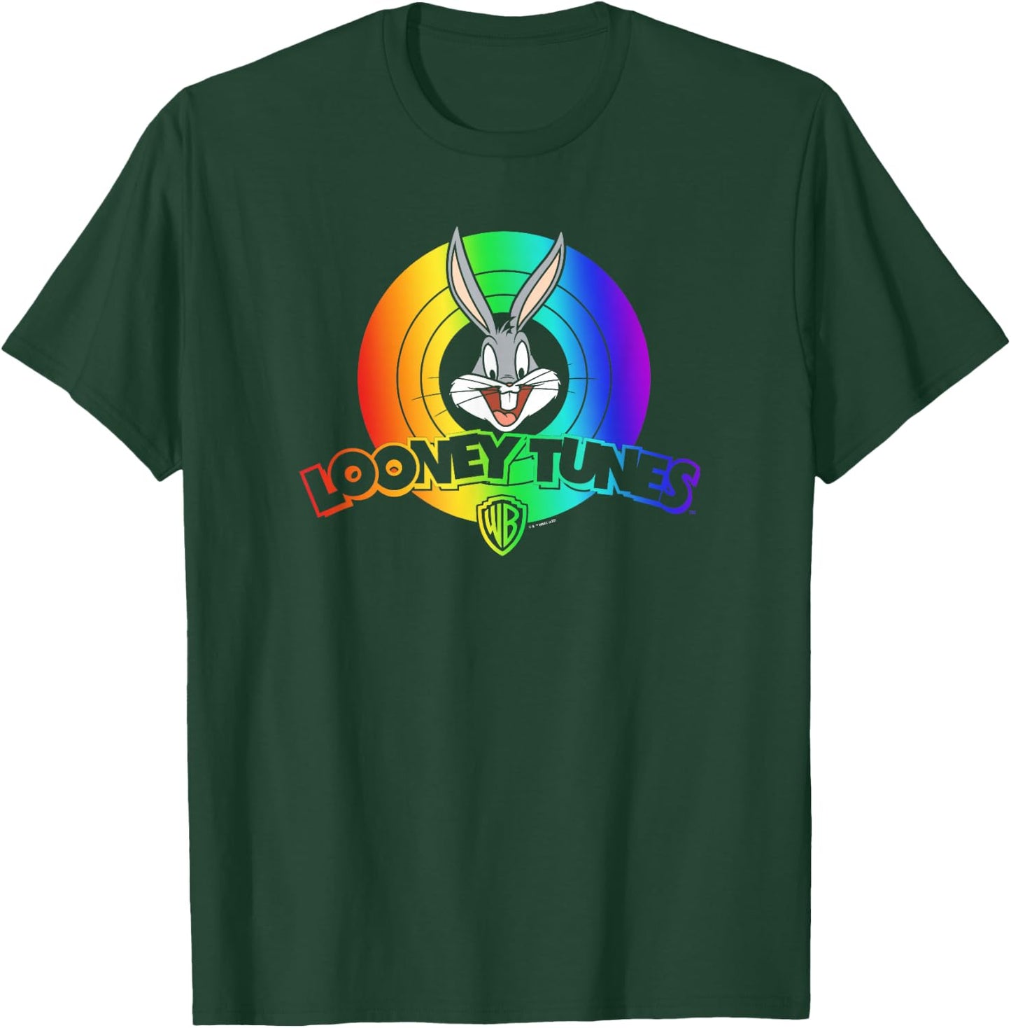 Looney Tunes Bugs Bunny Rainbow Logo T-Shirt - T-Shirt | Forest