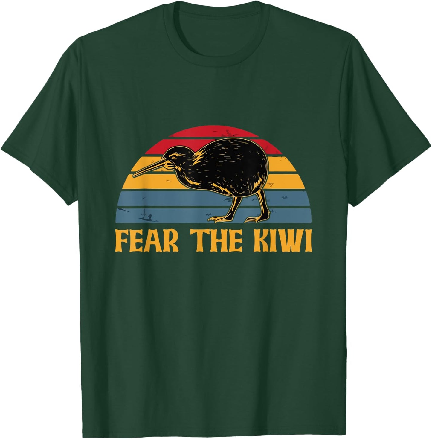 Fear the kiwi Design for a Kiwi Birdwatcher T-Shirt - T-Shirt | Forest